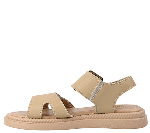 Sandale casual, dama, FORMAZIONE, K246 bej, piele naturala